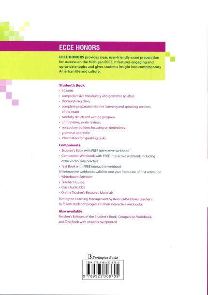 ECCE HONORS WORKBOOK & COMPANION TEACHER'S