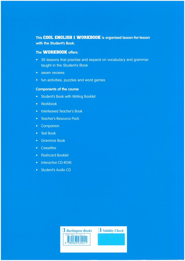 COOL ENGLISH 1 WORKBOOK