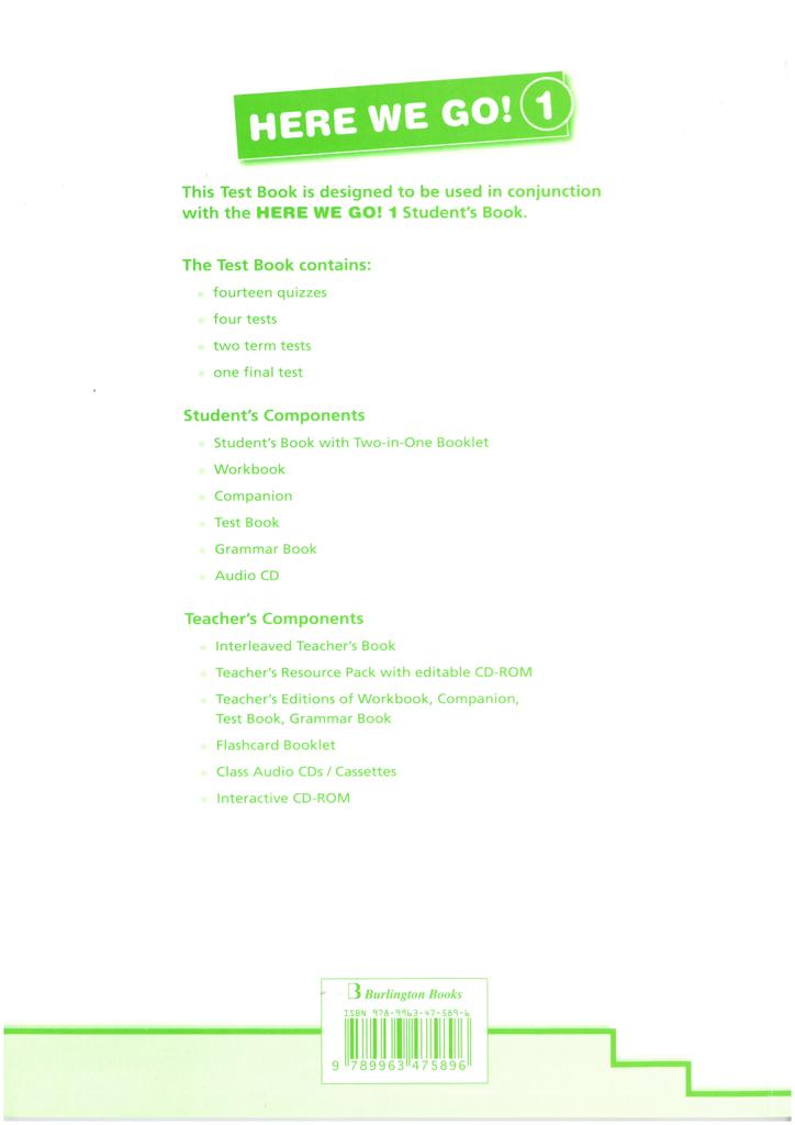 HERE WE GO 1 TEST BOOK