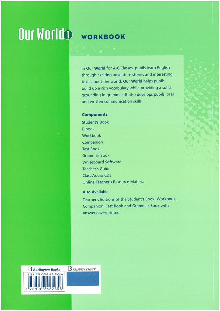 OUR WORLD 1 WORKBOOK